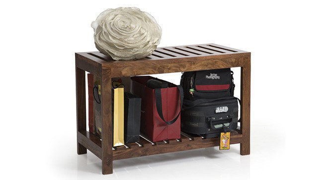 Marco Luggage Bench Dark Walnut